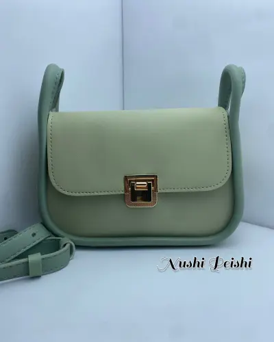 Small sling bag with gold metal lock👜 secondary