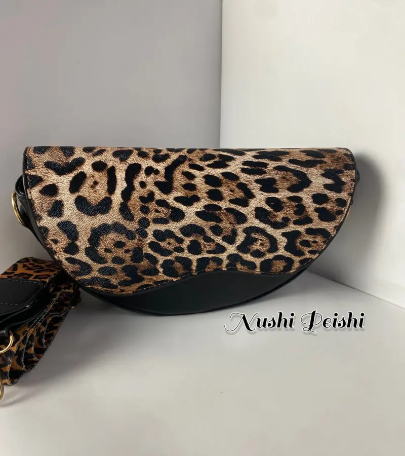 Leopard Print Crossbody Bag