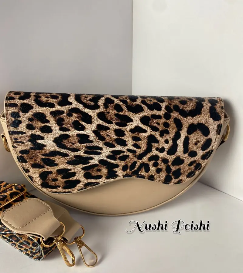 Leopard Print Crossbody Bag
